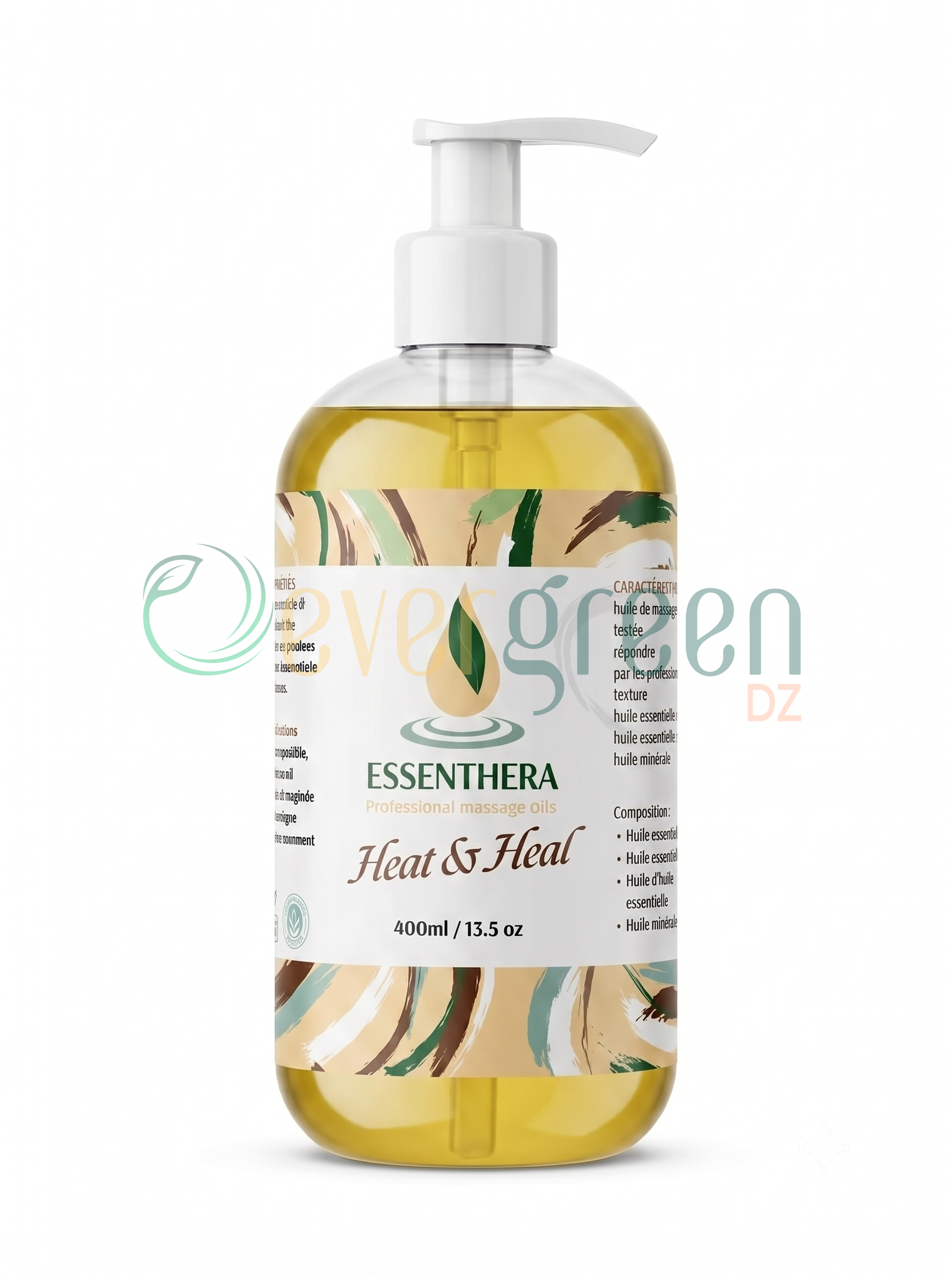 Essenthera Heat & Heal Huile de Massage Chauffante 400 ml