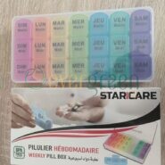 Alternative view of Pilulier Hebdomadaire Distributeur de pilules Multicolore à 21 Compartiments Star care